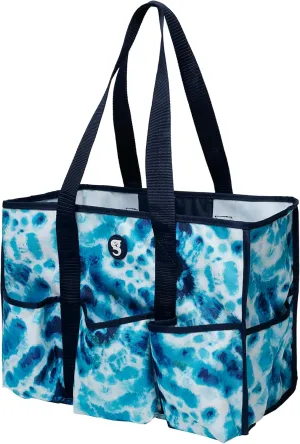 geckobrands 8 Pocket Tote - Utility Travel Swimming Pool Tote Duffle Bag for Gym, Shopping, and Everyday Use
