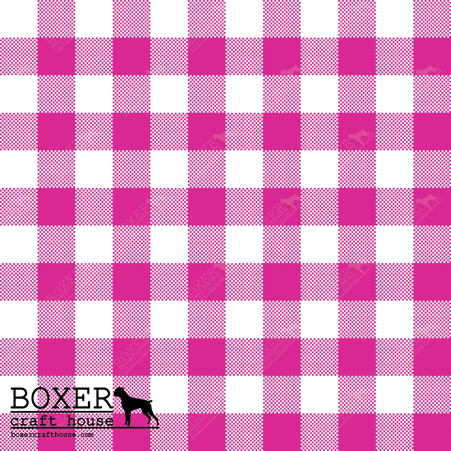 Gingham 1/2" - Pink