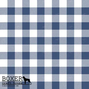 Gingham 1/2" - True Navy
