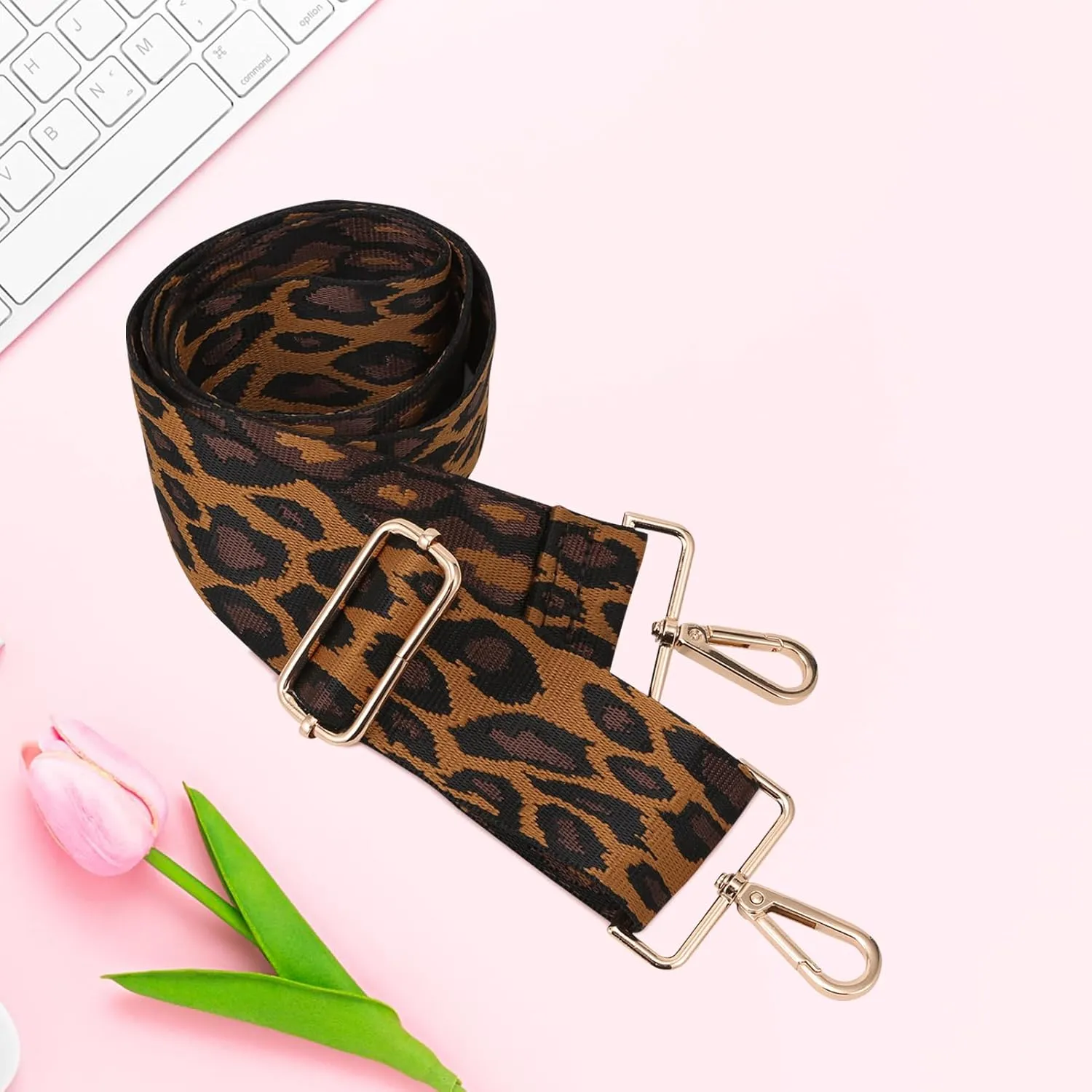 GINJKGO Purse Straps Replacement Crossbody - Adjustable Bag Strap for Purses, Wide Shoulder Strap for Women Guitar Purses