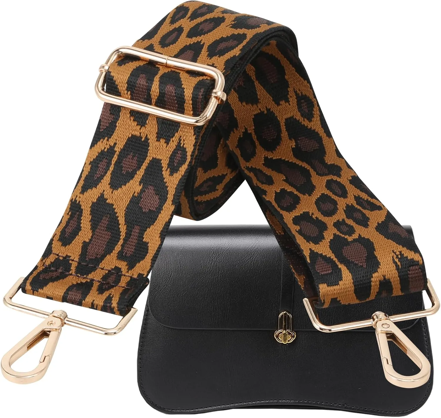 GINJKGO Purse Straps Replacement Crossbody - Adjustable Bag Strap for Purses, Wide Shoulder Strap for Women Guitar Purses
