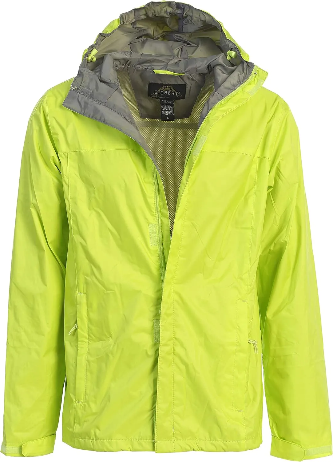 Gioberti Men's Waterproof Rain Jacket With Mesh Lining and Carrying Bag