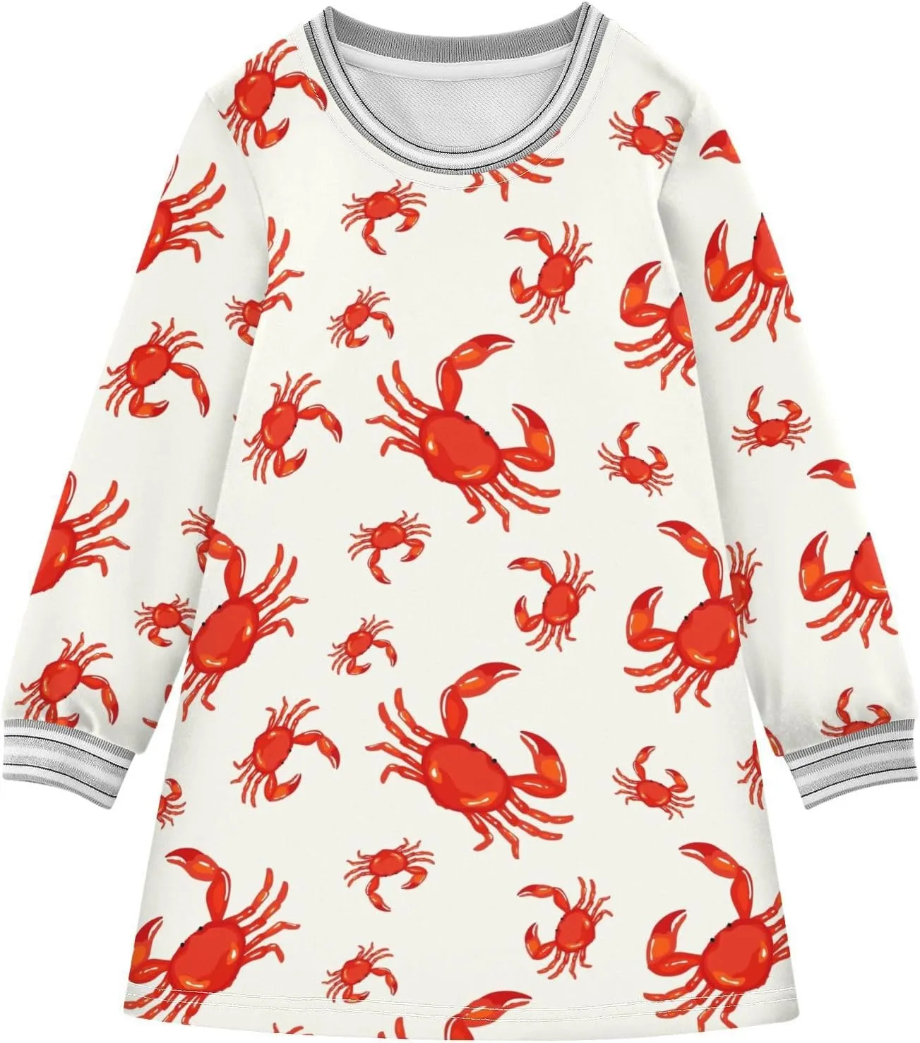 Girls Dresses Long Sleeve for Kids A-Line Cute Casual Dress 2-8 Years