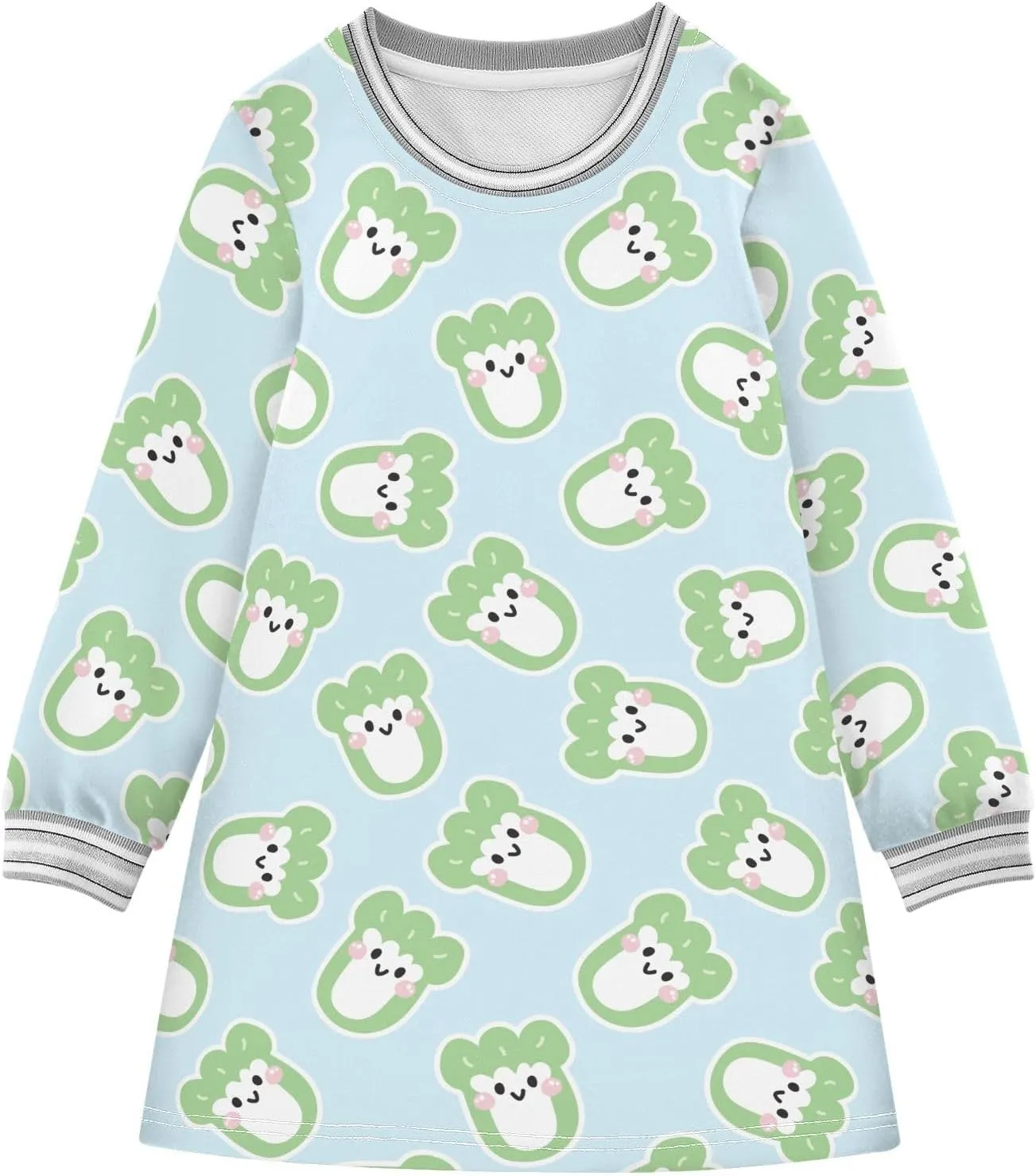 Girls Dresses Long Sleeve for Kids A-Line Cute Casual Dress 2-8 Years