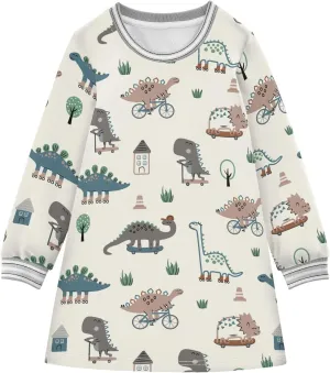 Girls Dresses Long Sleeve for Kids A-Line Cute Casual Dress 2-8 Years