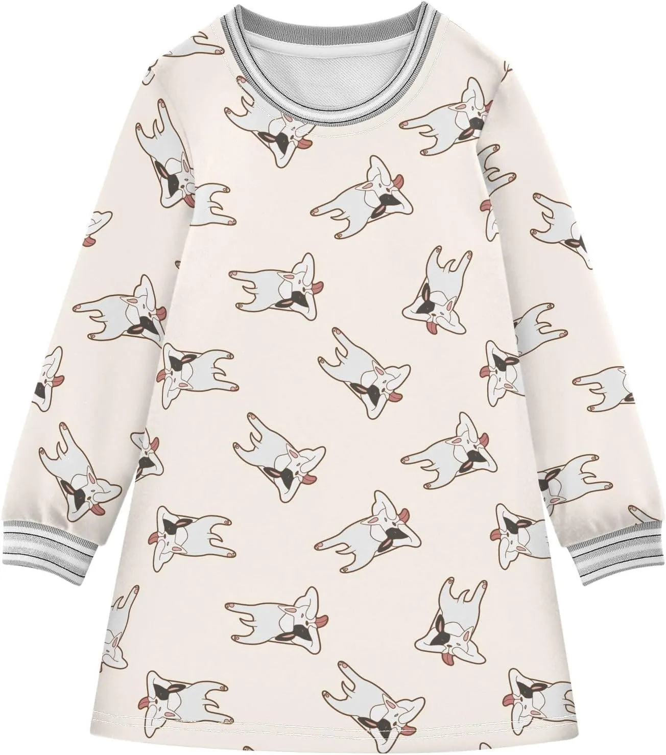 Girls Dresses Long Sleeve for Kids A-Line Cute Casual Dress 2-8 Years