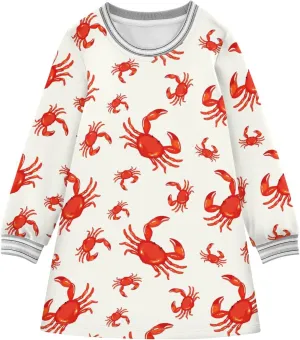 Girls Dresses Long Sleeve for Kids A-Line Cute Casual Dress 2-8 Years