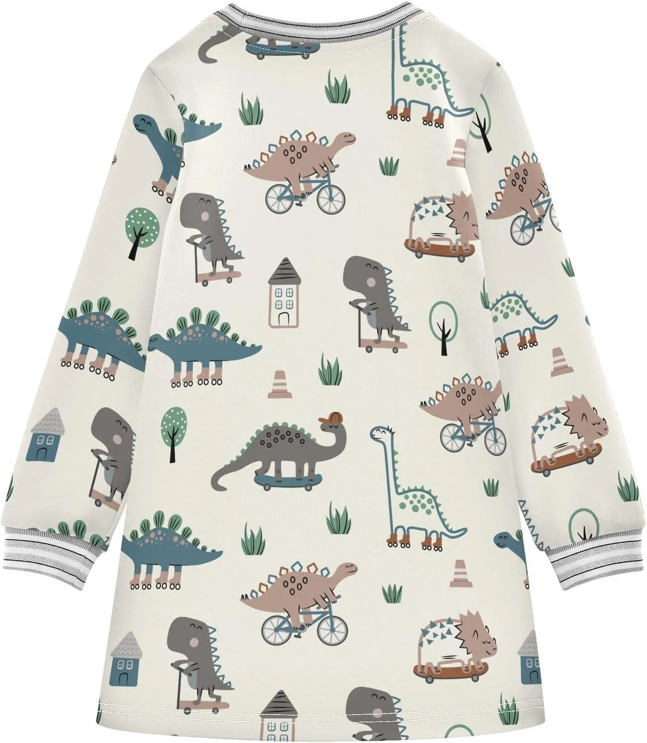 Girls Dresses Long Sleeve for Kids A-Line Cute Casual Dress 2-8 Years