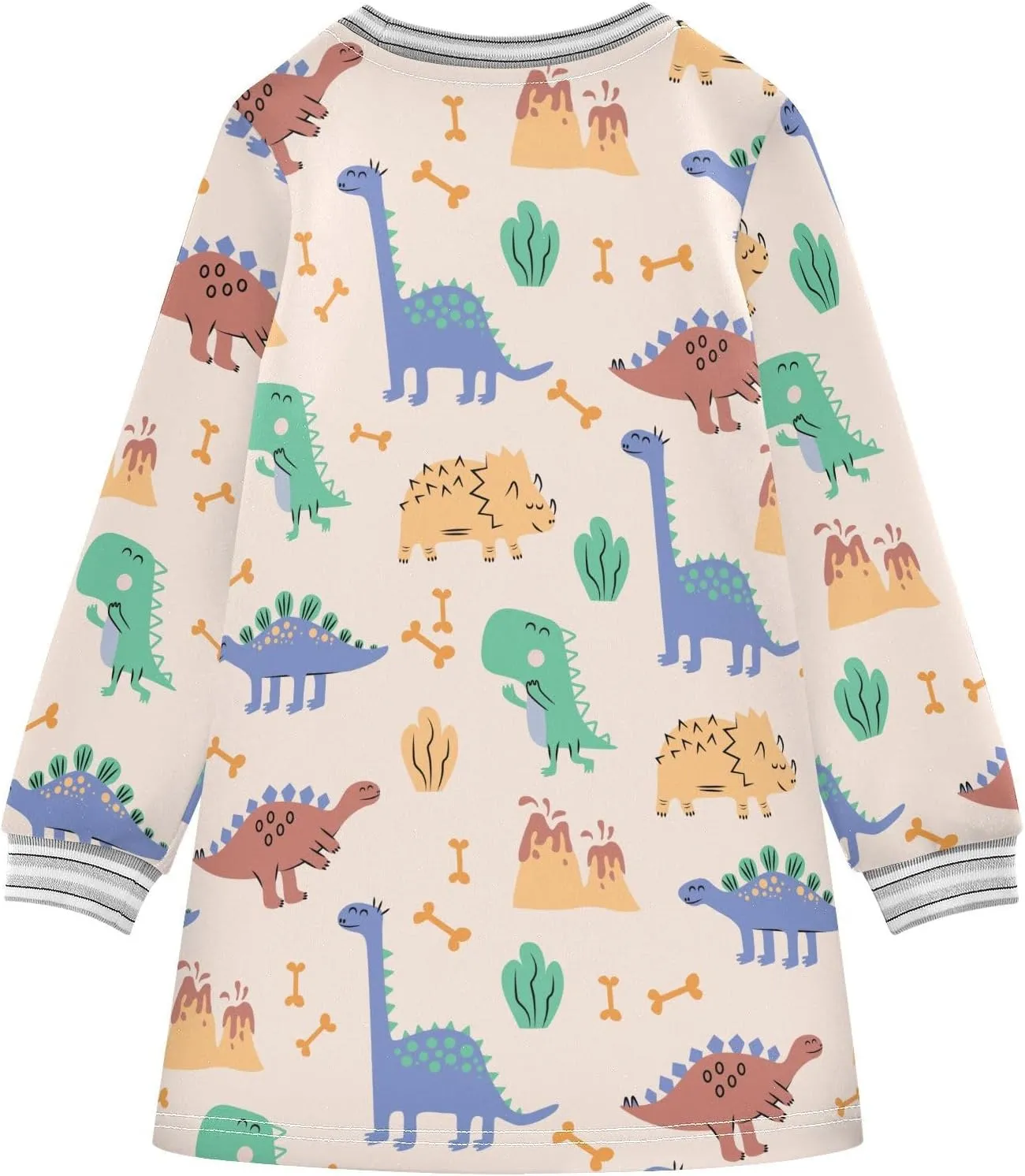 Girls Dresses Long Sleeve for Kids A-Line Cute Casual Dress 2-8 Years