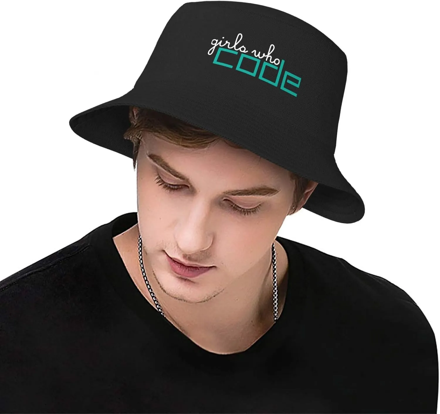 Girls Who Code Unisex Fisherman Cap Travel Beach Hat Fashion Packable Sun Hat for Adults Teens