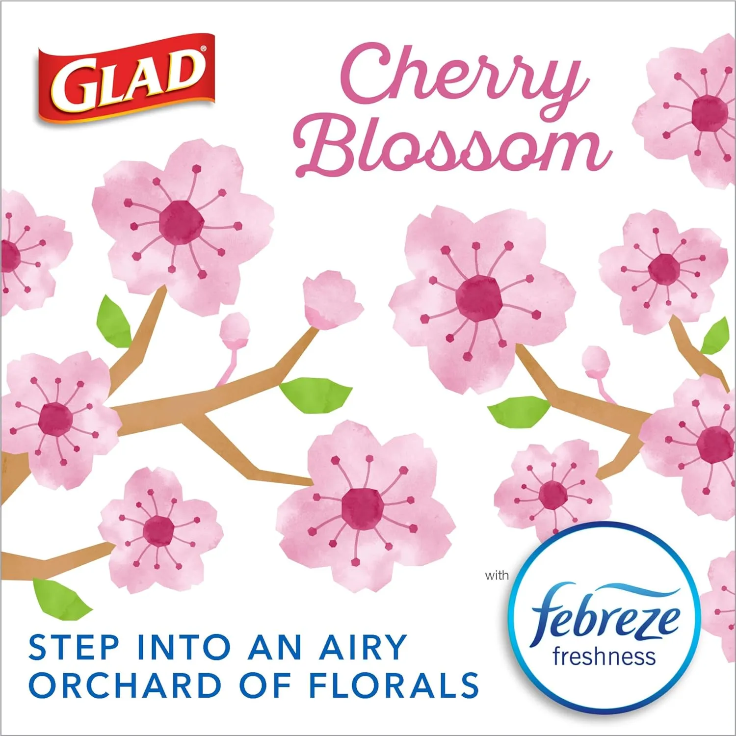 Glad ForceFlex MaxStrength Tall Kitchen Drawstring Trash Bags, 13 Gal, 90 Ct (Package May Vary)