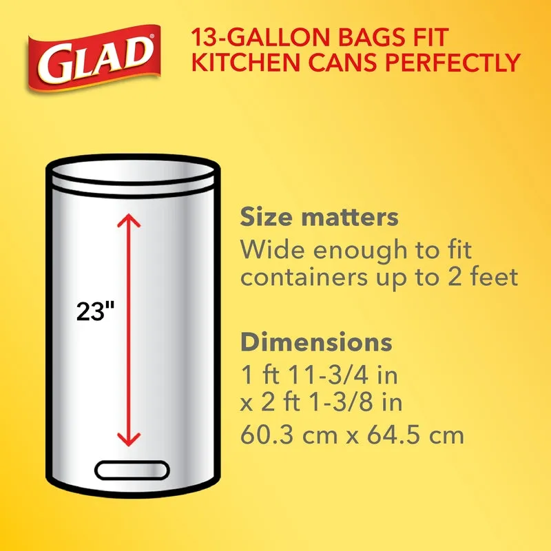 Glad Gain 13 gal Fresh Scent Trash Bags Drawstring 40 pk