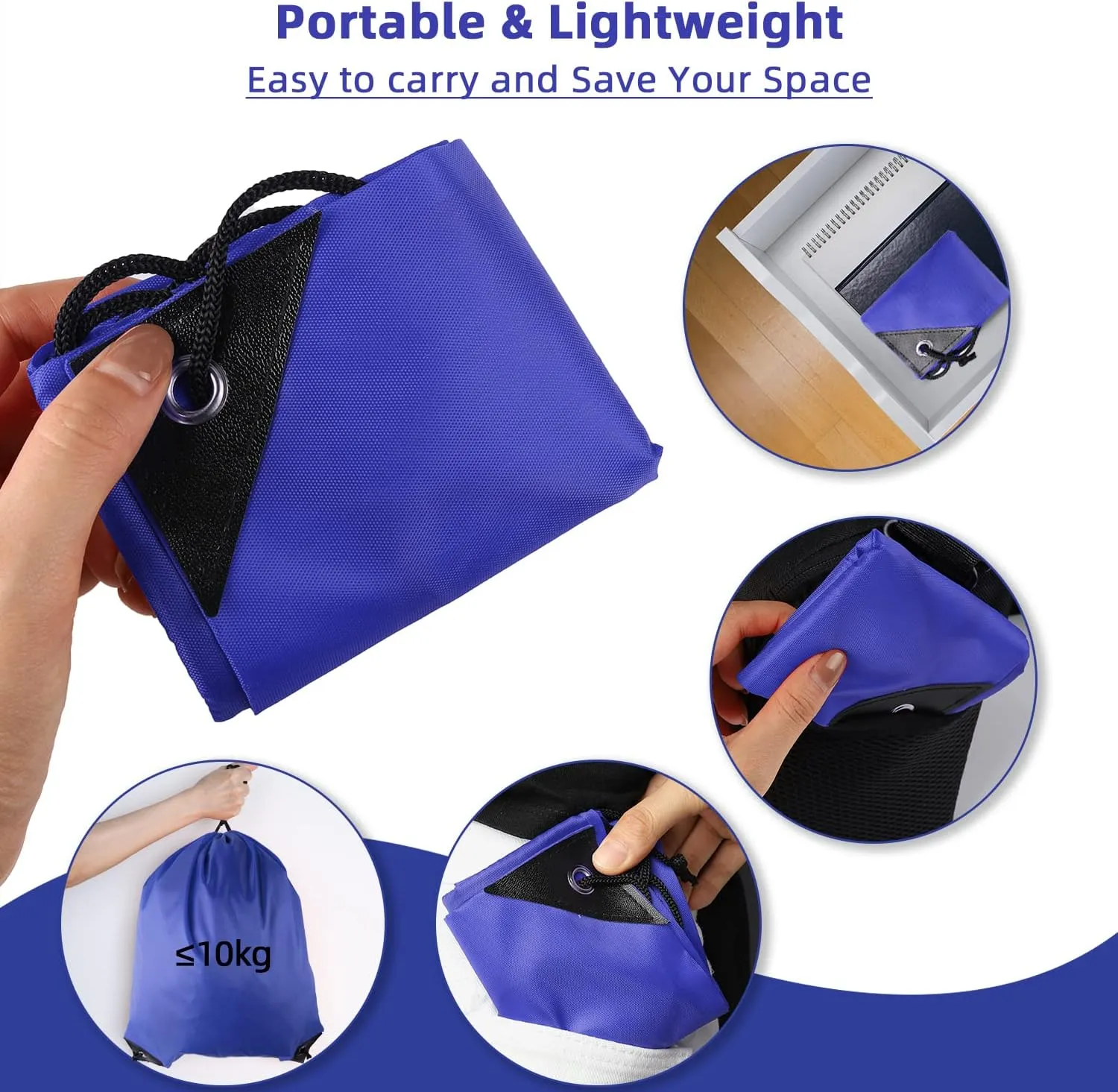 GoodtoU Drawstring Bags Bulk, 60 Pcs Draw String Bags Cinch Bag Drawstring Gym Bag Sackpack Drawstring Backpack for Women Men, Blue