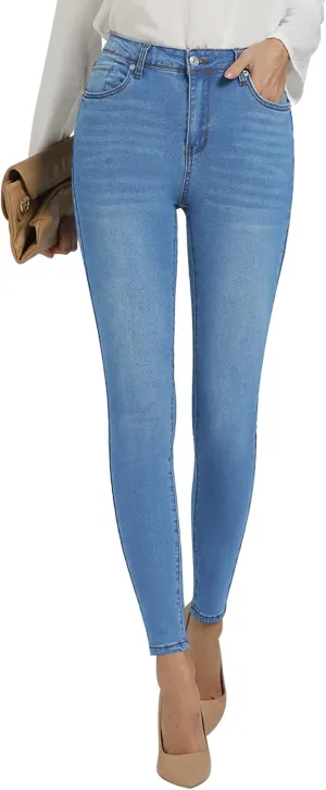 GRAPENT Skinny Jeans for Women High Waist Stretchy Classic High Rise Slimming Jeggings Denim Trousers Pants