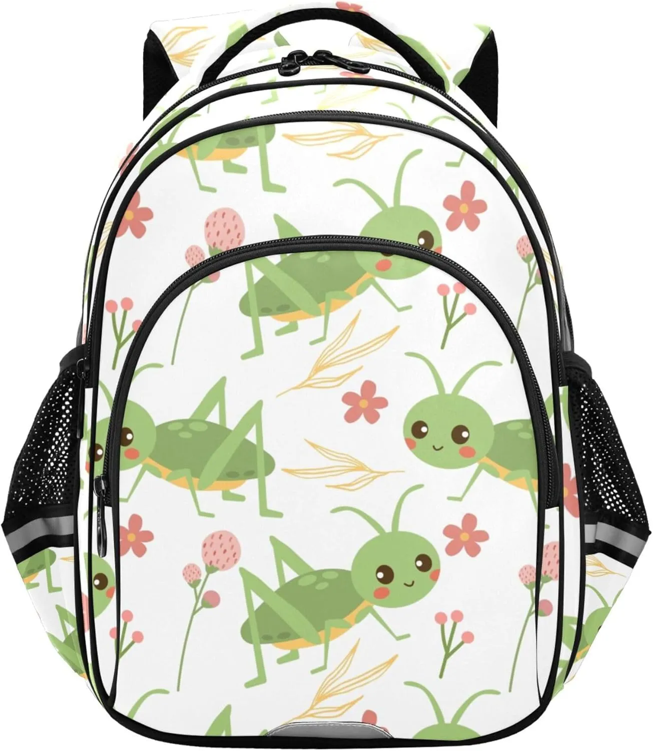 Grasshoppers and Flowers Cute Backpack for School Study Book Bag Laptop Backpack Work Travel Computer Bags