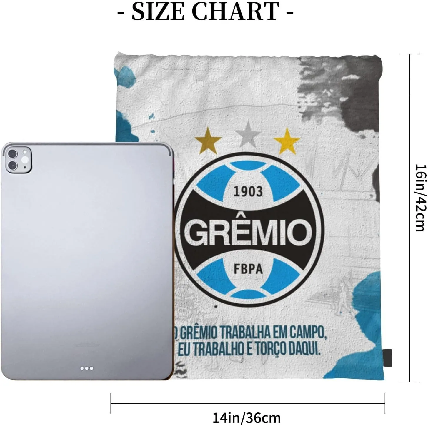 Grêmio Foot-Ball Porto Alegrense Unisex Adult Shoulders Bag Backpack Drawstring Bag for Shopping Swim Camp