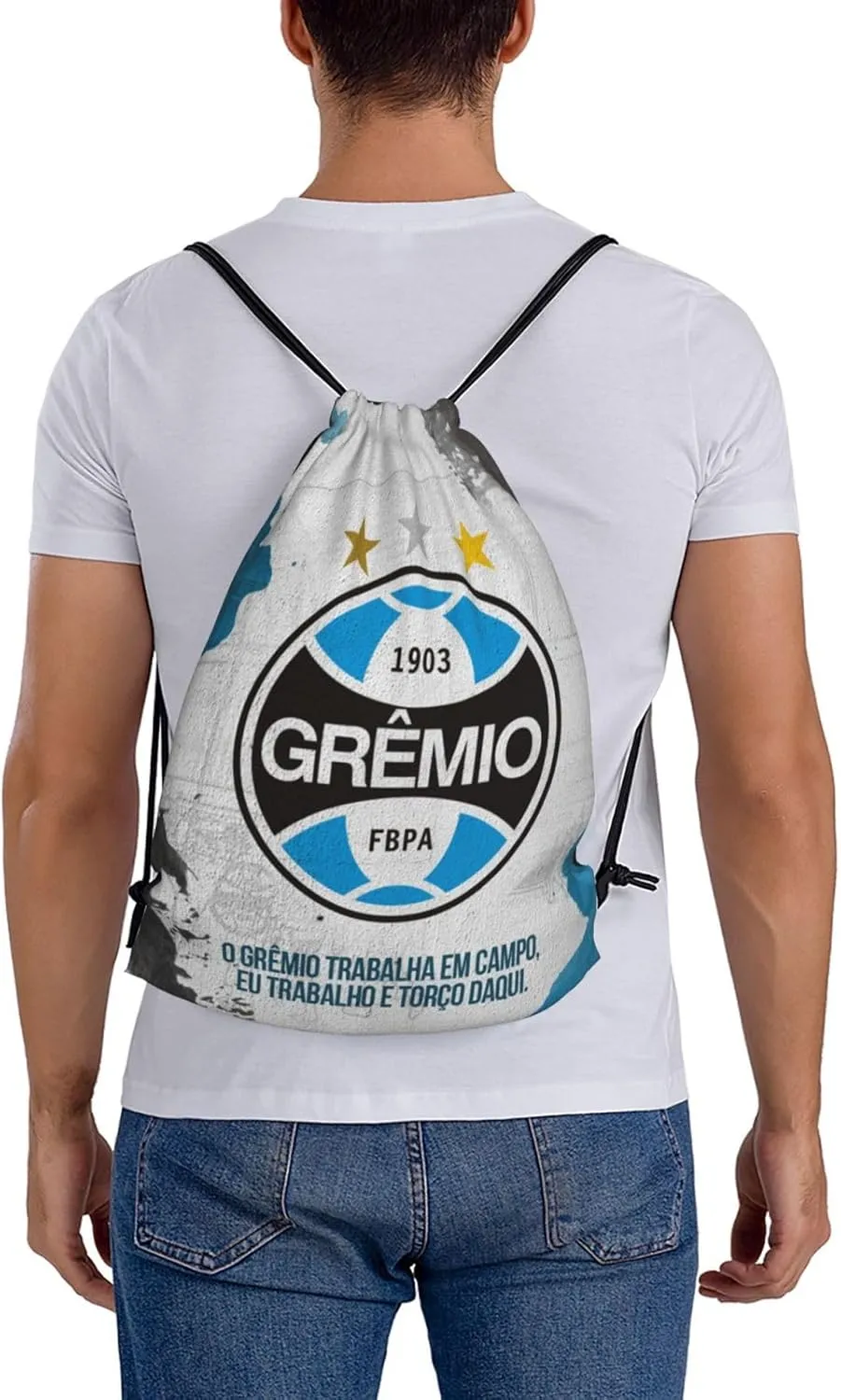 Grêmio Foot-Ball Porto Alegrense Unisex Adult Shoulders Bag Backpack Drawstring Bag for Shopping Swim Camp