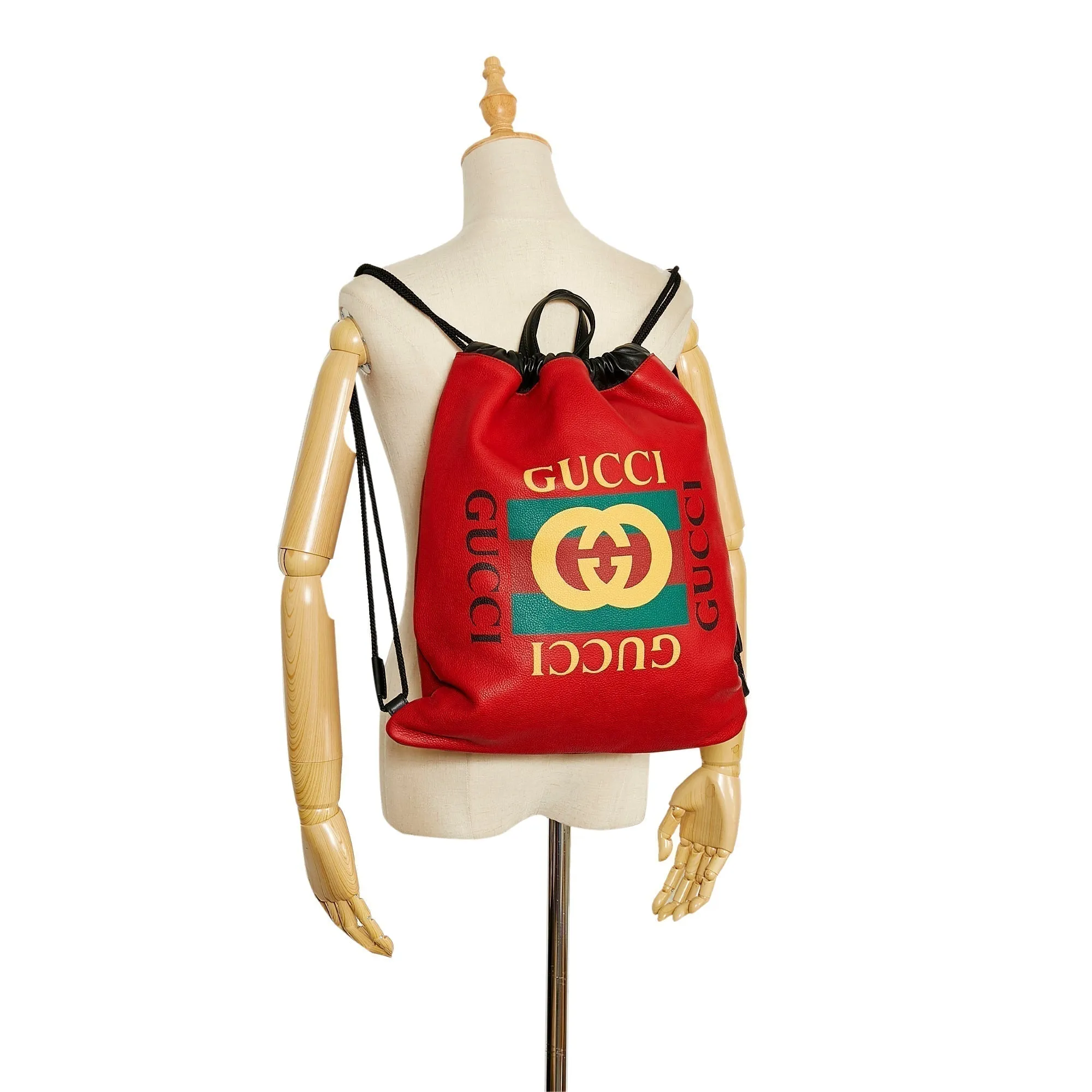 Gucci Logo Drawstring Backpack