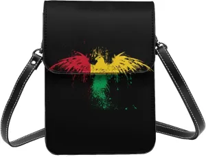 Guinea Bissau Eagle Flag Small Crossbody Bag Is A Shoulder Bag Designed For Women And Girls Cell Phone Crossbody Wallet Purses With Card Slots Adjustable Strap
