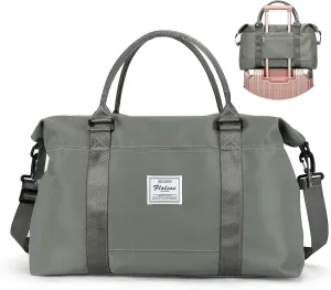 Gym Bag for Women, Travel Duffel Bag,Weekender Overnight Bag with Wet Pocket&Trolley Sleeve,Carry On Personal Item Bag