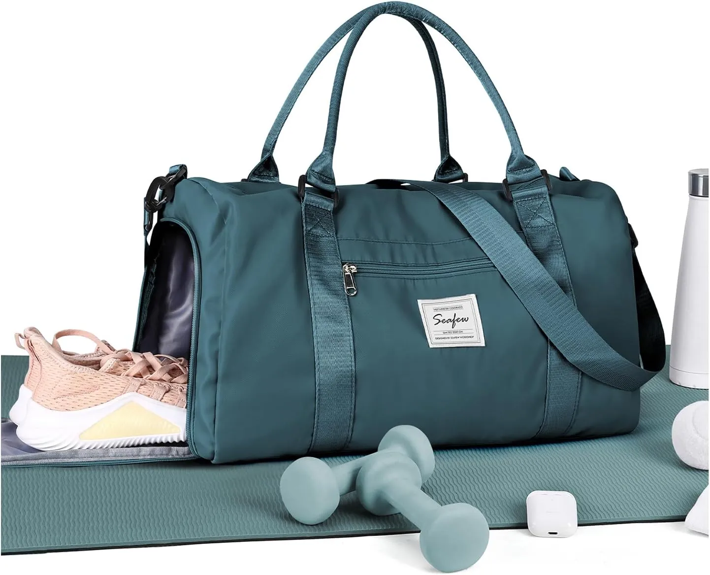 Gym Bag Womens,Travel Duffel Carry on Bag Sport Tote Bag Weekend Overnight Bag