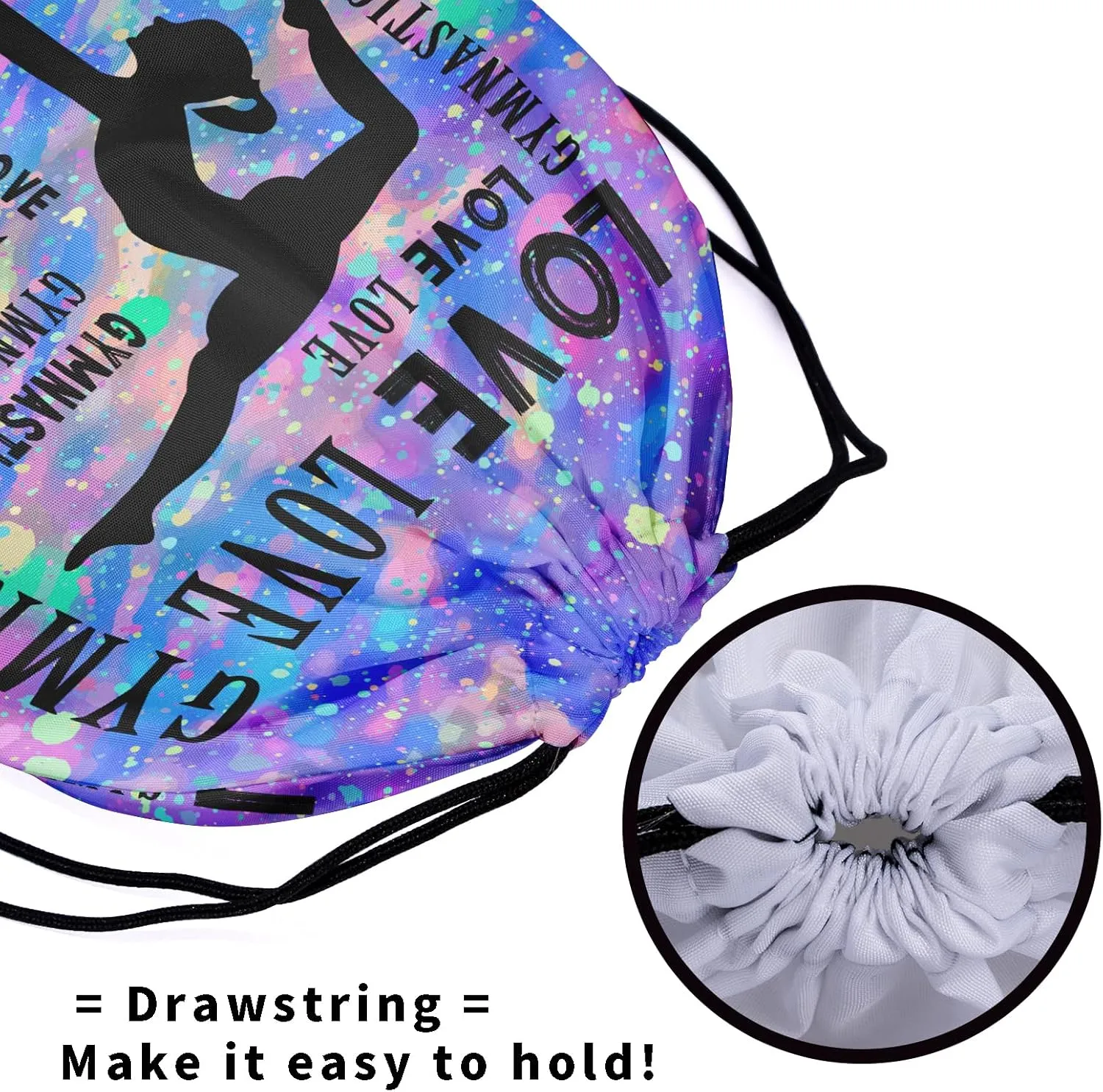 Gymnastics Grip Bag for Gymnasts Gymnastic Drawstring Bag Gym Athlete Bag