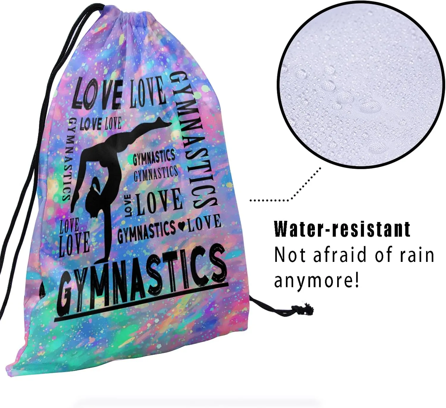 Gymnastics Grip Bag for Gymnasts Gymnastic Drawstring Bag Gym Athlete Bag