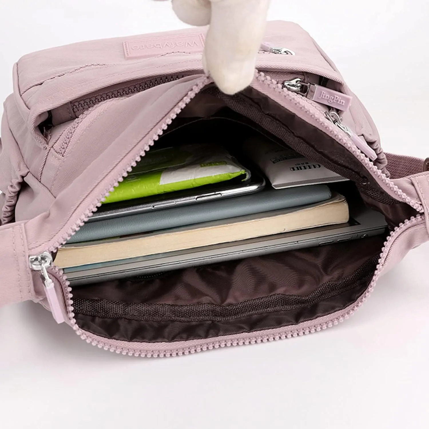 Handbags for Ladies Multi Pocket Purses for Women Messenger Shoulder Cross-body Bag