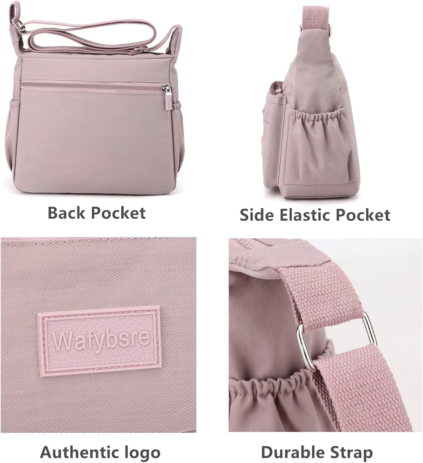 Handbags for Ladies Multi Pocket Purses for Women Messenger Shoulder Cross-body Bag