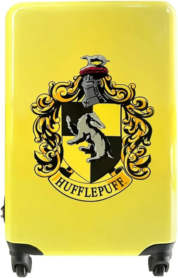 Harry Potter Luggage Carry On Hardshell Rolling Luggage Suitcase with Spinner Wheels Travel Bag Gifts Merchandise Travel Stuff - Hufflepuff