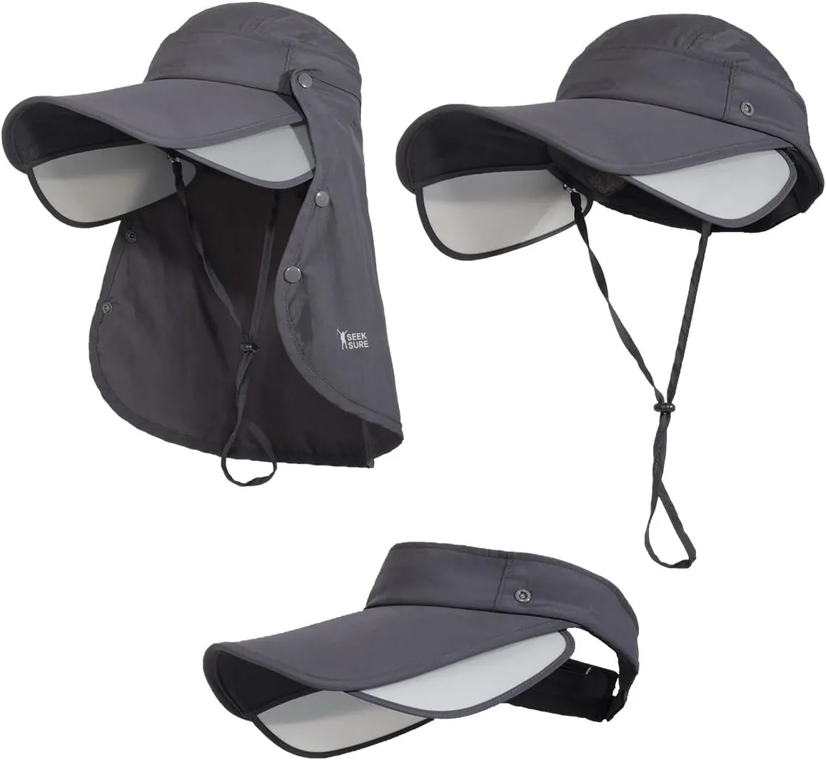Hat for Women Sun Protection UV Hat with Neck Flap, Wide Brim Sun Hat for Outdoor Gardening Workout