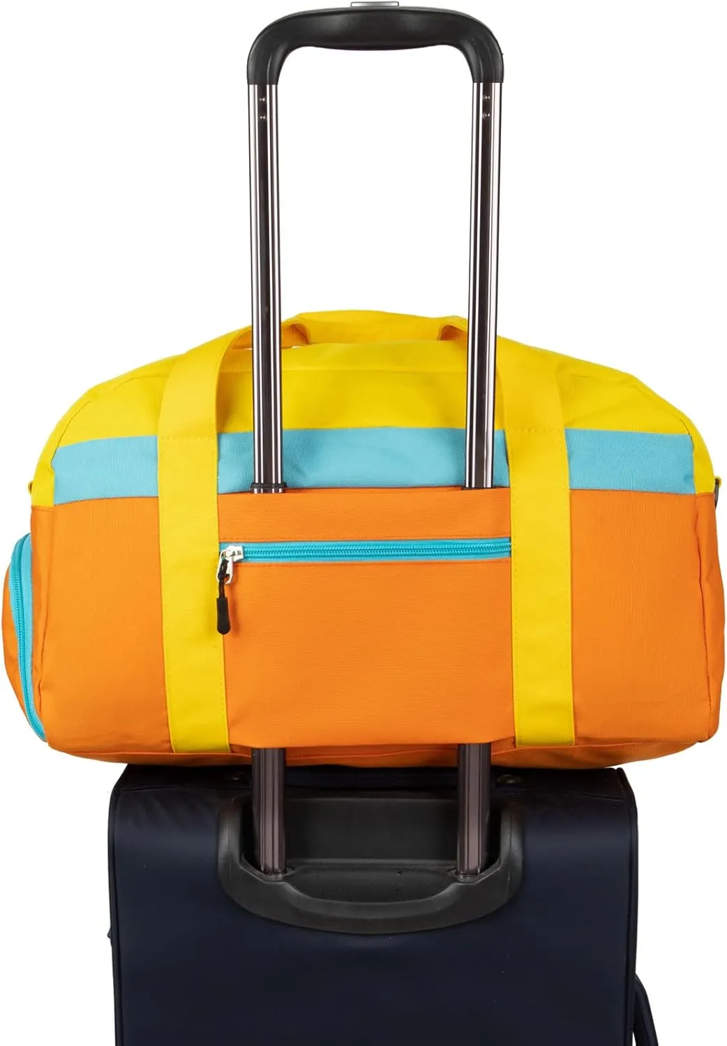 HawLander Kids Duffle Bag for Boys or Girls, Fit School Practice, or Overnight Travel (Orange)