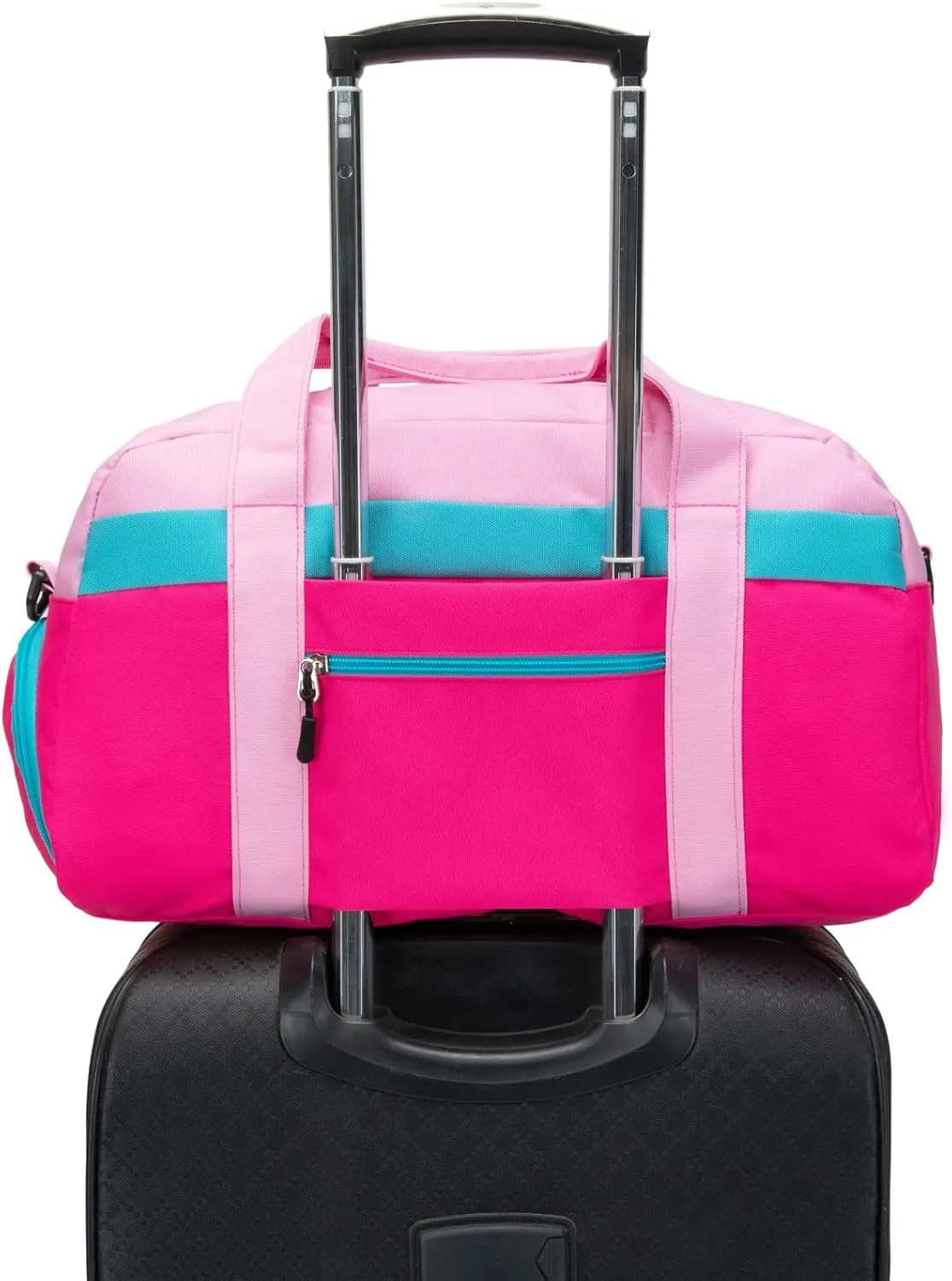 HawLander Kids Duffle Bag for Boys or Girls, Fit School Practice, or Overnight Travel (Pink)