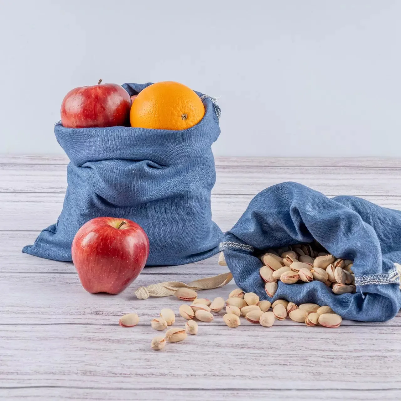Hemp draw string bags