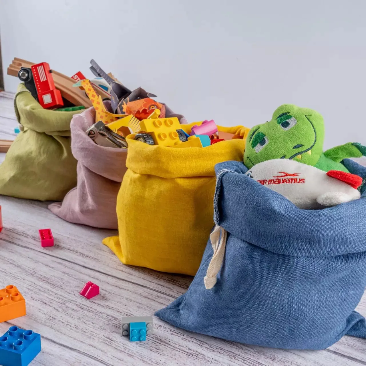 Hemp draw string bags