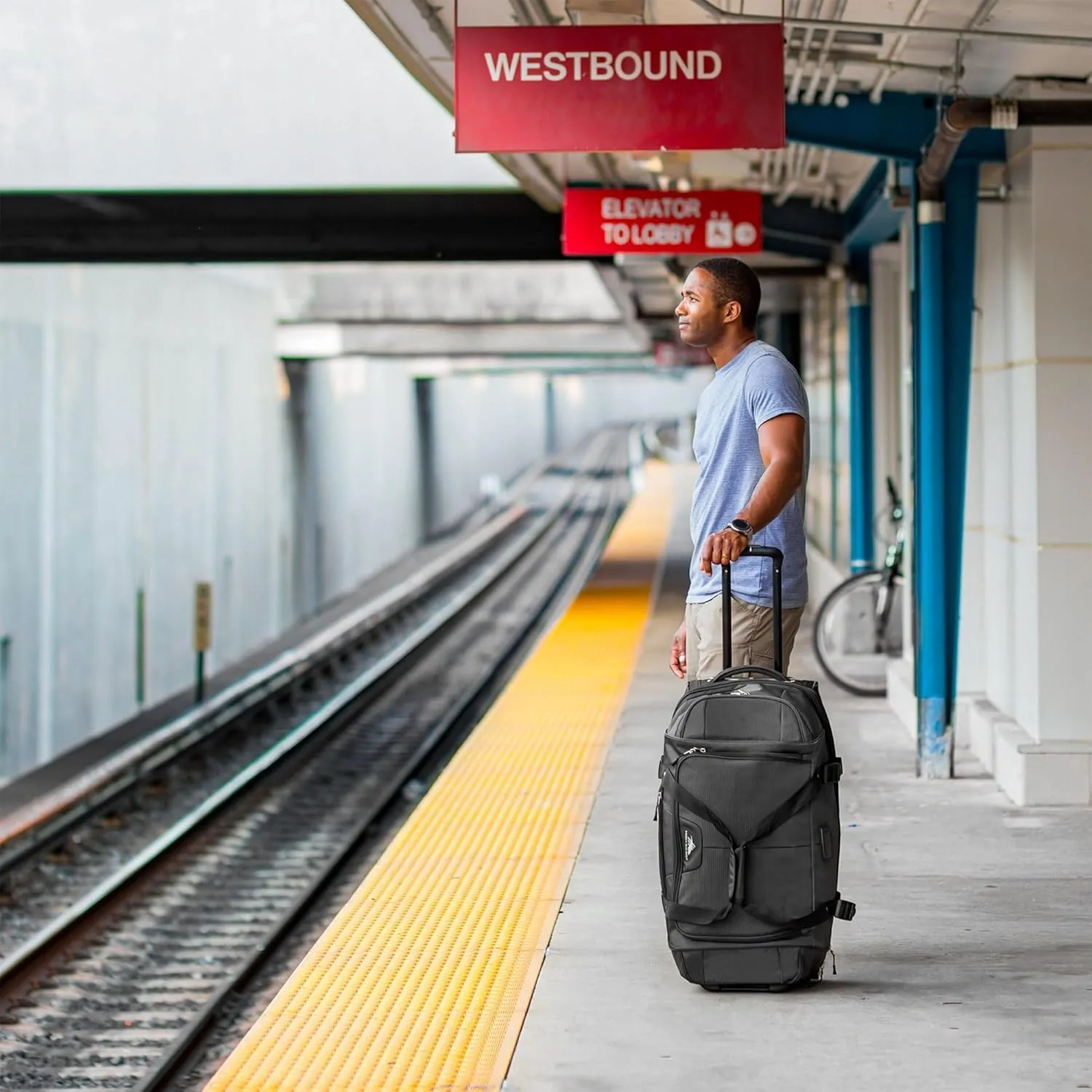 High Sierra Travel Bag, Steel Grey/Mercury, 28”