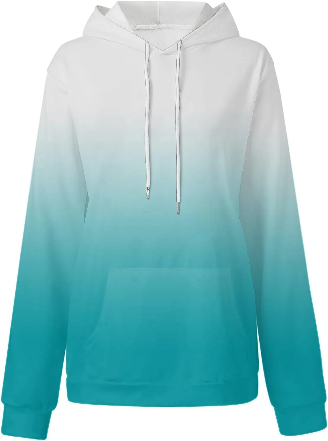 Hoodies for Women Drawstring Pullover Multicolor Hoodie Casual Long Sleeve Oversized Sweatshirts with Pockets