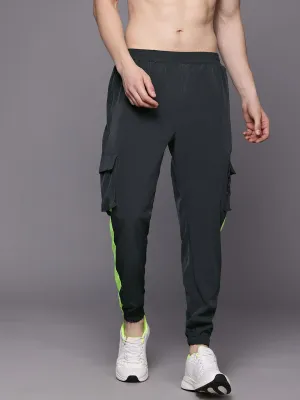 HRX by Hrithik Roshan Men Brand Logo Print Detail Mid-Rise Rapid-Dry Training Joggers