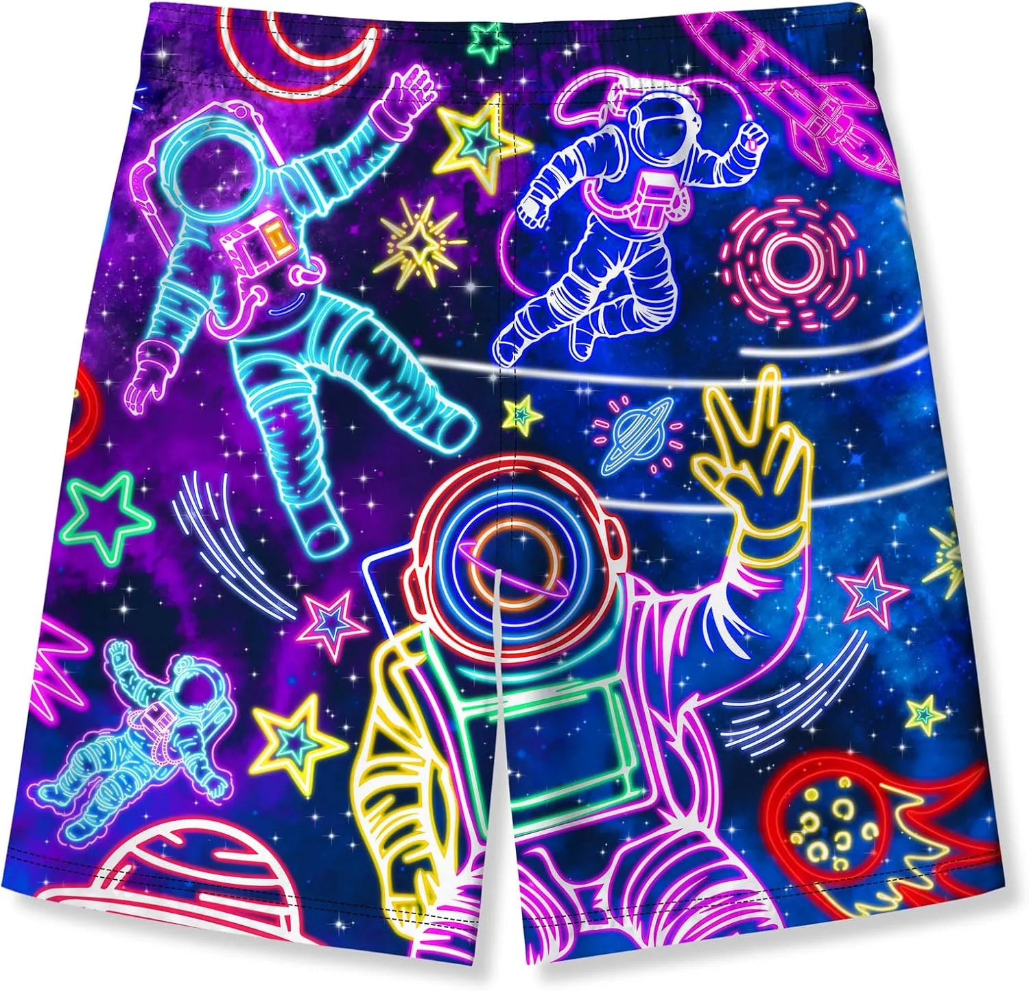 Idgreatim 5-16T Boys Swim Trunks with Compression Liner Summer Beach Quick Dry Swimsuit Bathing Suit