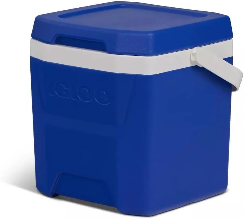 Igloos Cooler Hard-Sided Ice Chest, Insulated Portable Cooler, Heavy-Duty, Leak-Resistant Lid, Lightweight Ergonomic Handle
