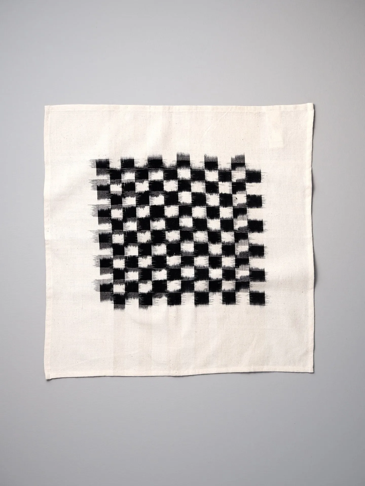 Ikat Weave Napkins (set of 6) – Black Check