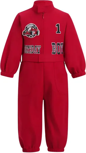 IMEKIS Baby 1st 2nd Birthday Outfit for Boy Girl One Piece Jumpsuit Cake Smash Photo Shoot Clothes