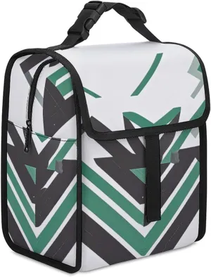 Insulated Lunch Bag, T-shaped Rural Pattern Arrow Printed Reusable Lunch Bag Lunch Container Tote Bag Cooler Bag for Camping Picnic Women Men Office Work Travel