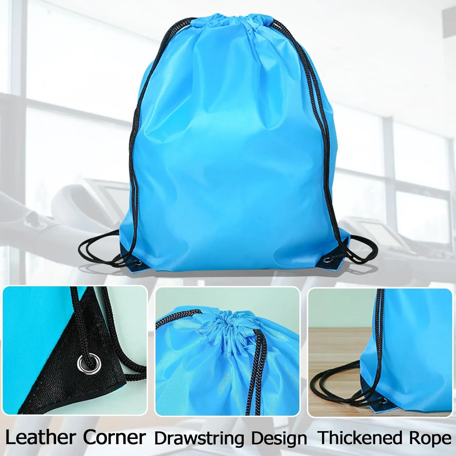 INVODA Drawstring Backpack 12PCS Bulk String Backpack Drawstring Bags Sport Gym Cinch Bag Sackpack for Women Men (Mix Colors 12PCS)