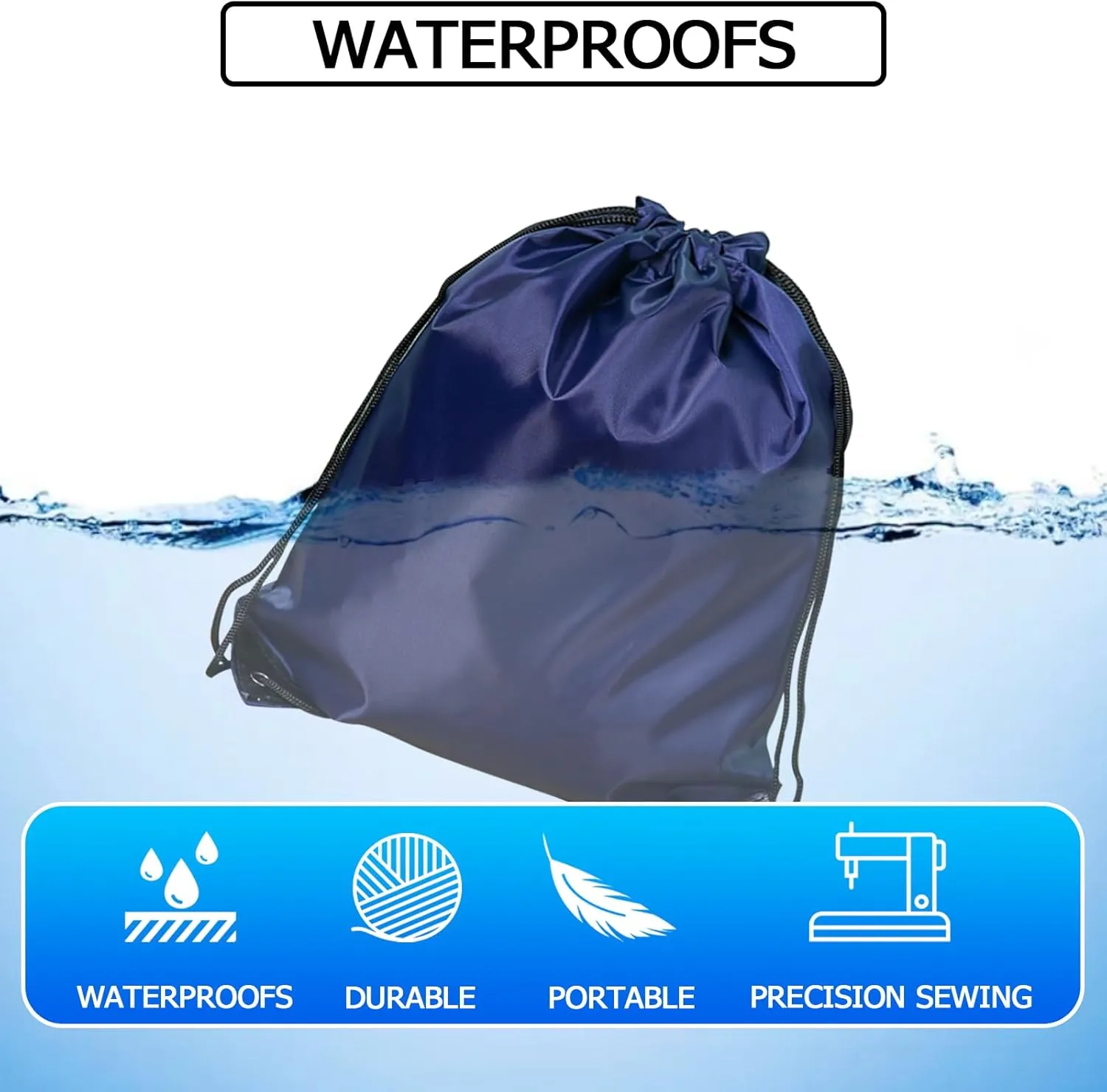 INVODA Drawstring Backpack 12PCS Bulk String Backpack Drawstring Bags Sport Gym Cinch Bag Sackpack for Women Men (Mix Colors 12PCS)