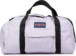 JanSport Weekender Medium Duffel - Travel or Gym Bag, Durable Weekender with Front Utility Pocket & Side Grab Handles - Pastel Lilac