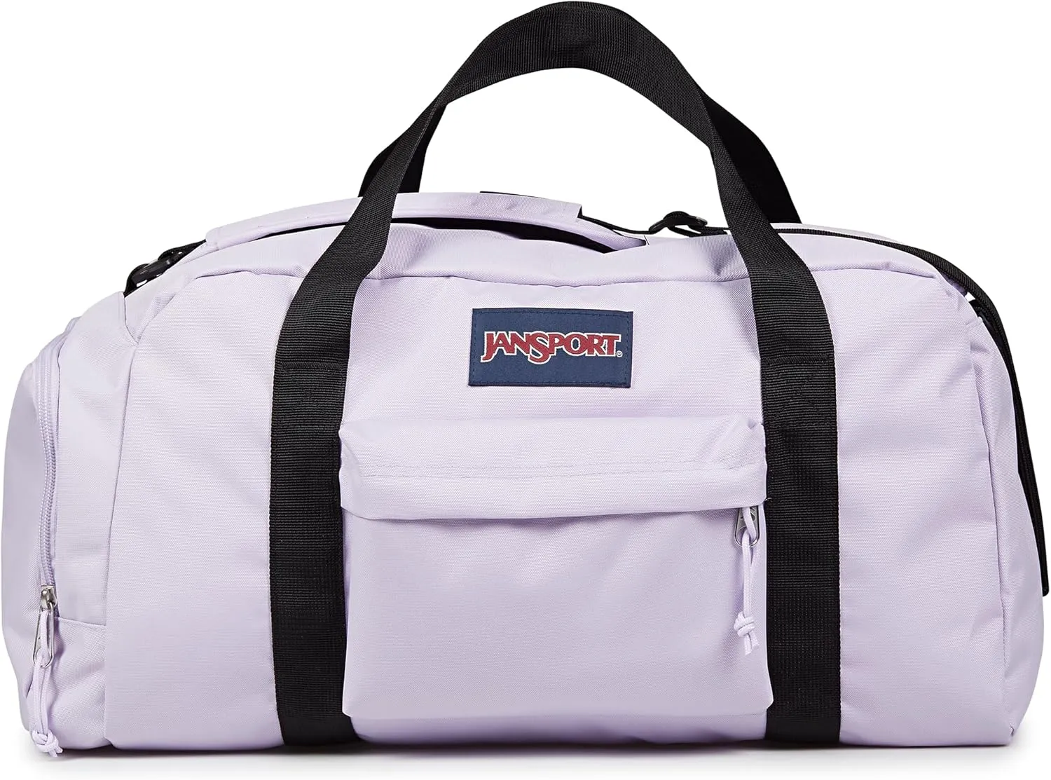 JanSport Weekender Medium Duffel - Travel or Gym Bag, Durable Weekender with Front Utility Pocket & Side Grab Handles - Pastel Lilac