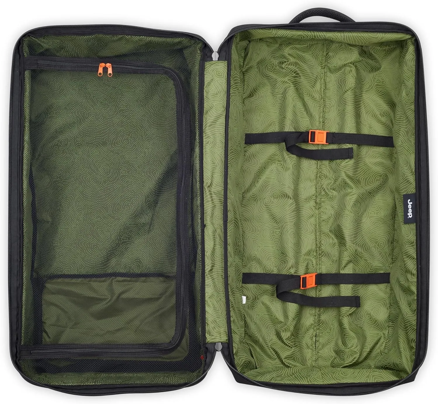 Jeep JS005A Two Wheel Rolling Travel Duffle Bag