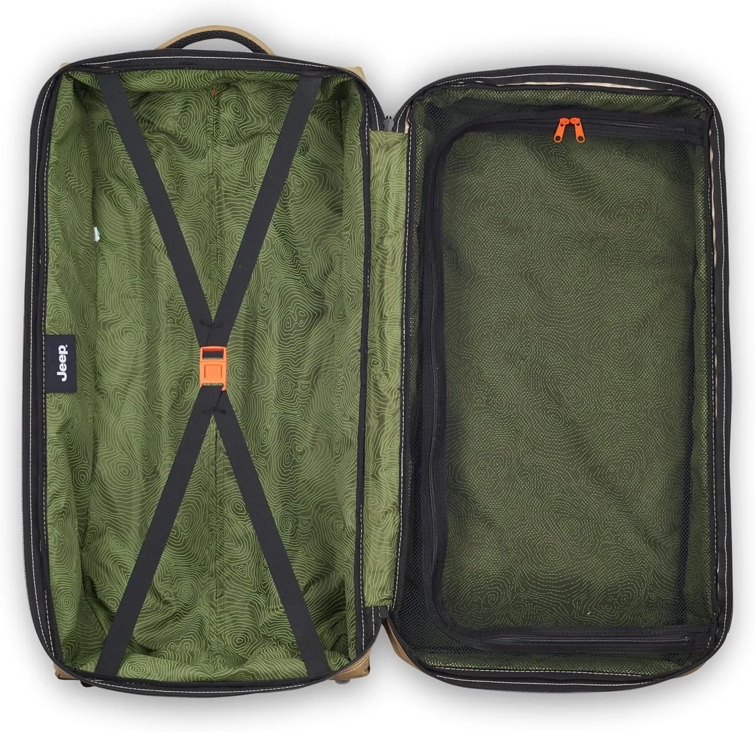 Jeep Js006b Two Wheel Rolling Travel Duffle Bag