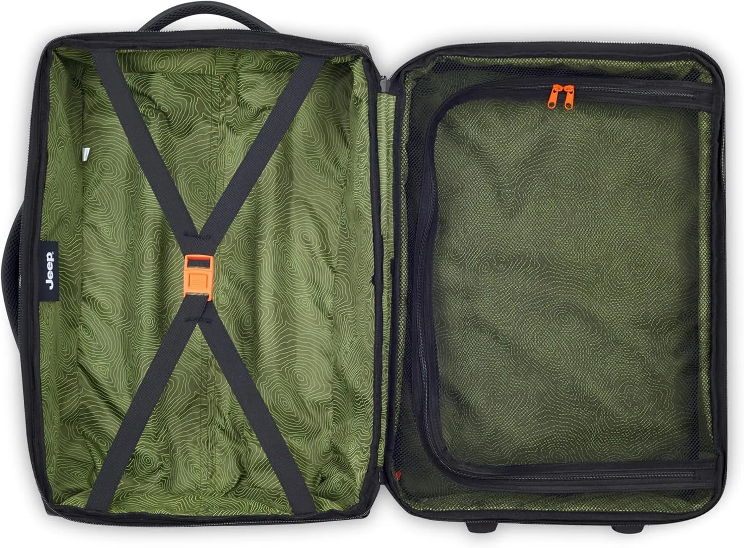 Jeep JS006B Two Wheel Rolling Travel Duffle Bag